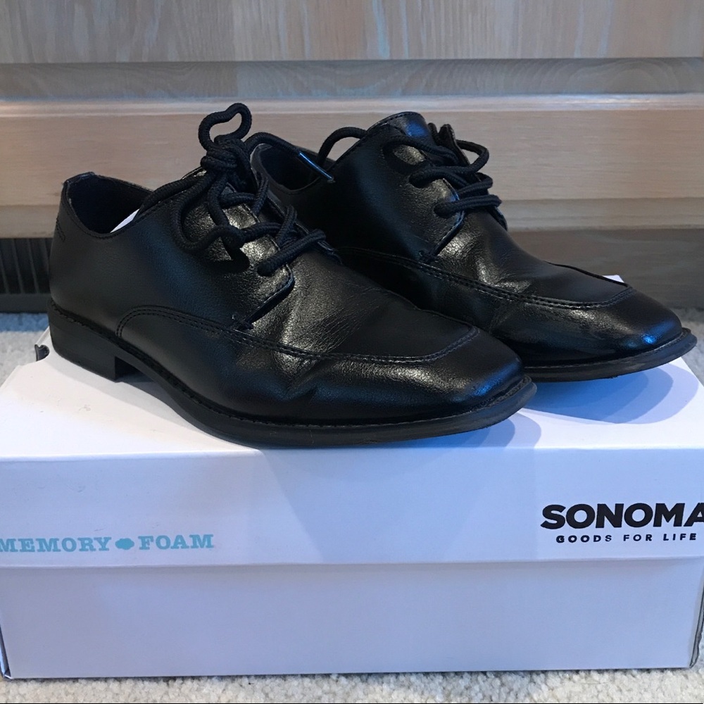 Boys Black Dress Shoes
